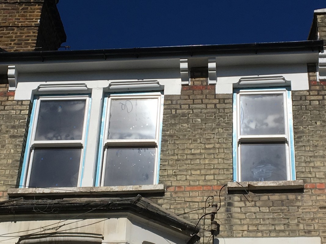 New uPVC sash windows fitted on Victorian terrace in East Molesey